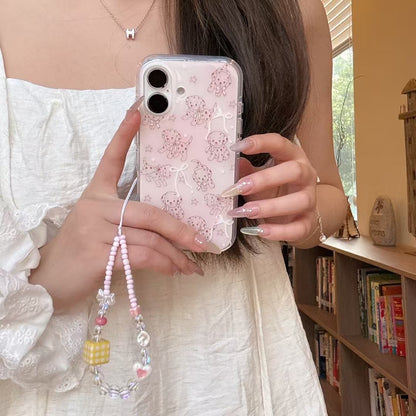 Skorter | Cute puppy pattern iPhone case with charm