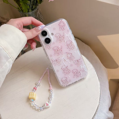 Skorter | Cute puppy pattern iPhone case with charm