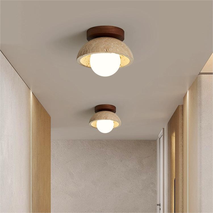 Skorter | Industrial Modern Beige Stone Wall Lamp