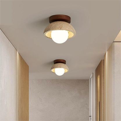 Skorter | Industrial Modern Beige Stone Wall Lamp