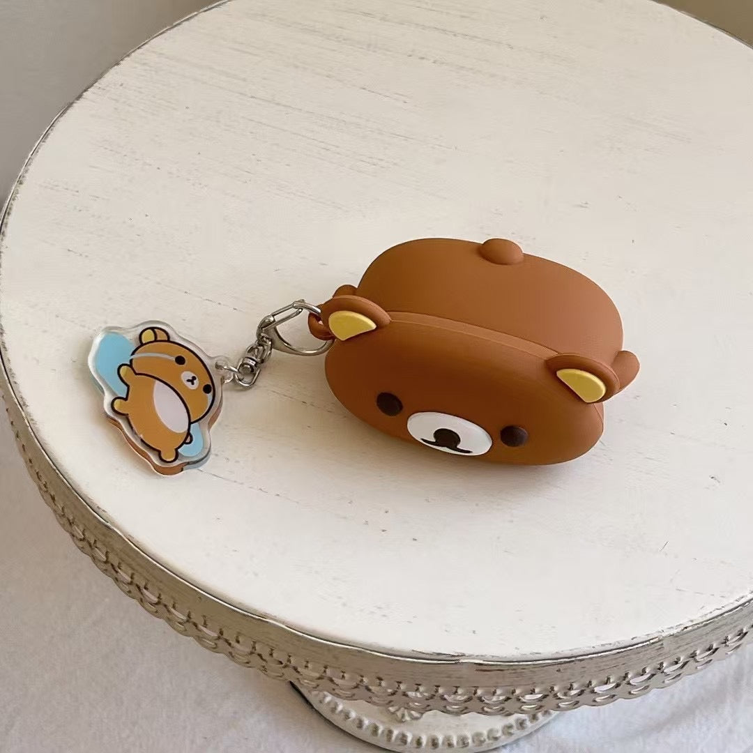 Skorter | Cute Bear 3D Silicone AirPods Case with Keychain