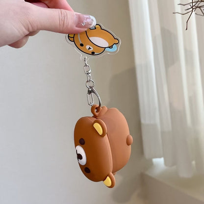 Skorter | Cute Bear 3D Silicone AirPods Case with Keychain