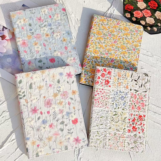 Skorter | Floral Print iPad Case Quilted Pastel & Vintage Flower Pattern for iPad Case