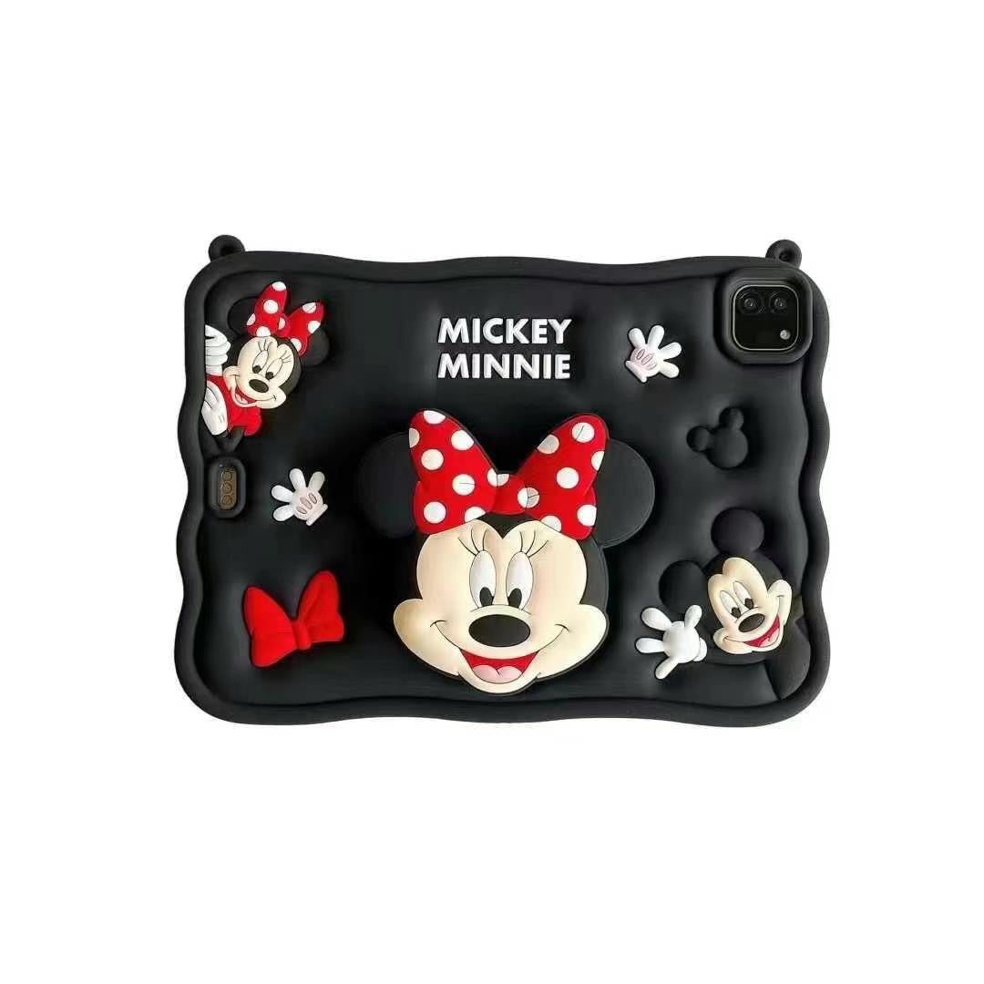 Skorter | 3D Cartoon Silicone iPad Case – Shockproof Cartoon Stand Case with Shoulder Strap