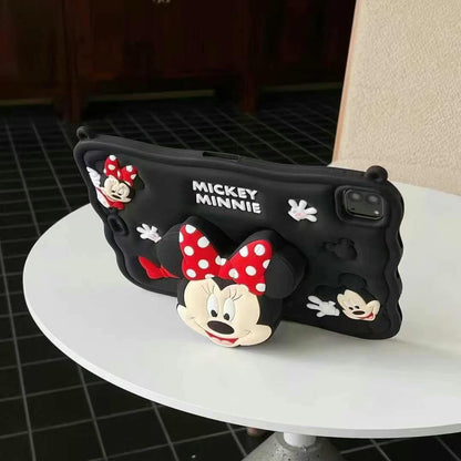 Skorter | 3D Cartoon Silicone iPad Case – Shockproof Cartoon Stand Case with Shoulder Strap