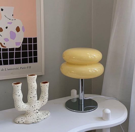 Skorter | Sören - Yellow Retro Glass Table Lamp