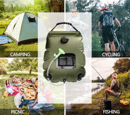 Skorter | ZonFlow Foldable Outdoor Shower Bag – 20L Solar Heating