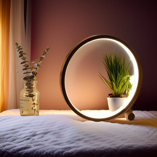 Skorter | LED Minimalist Dimmable Round Table Lamp - RumiLight