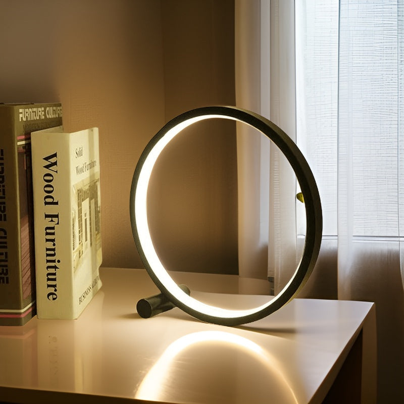 Skorter | Halo Glo Lamp – minimalistic dimmable round LED table lamp