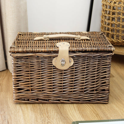 Skorter | Antique Wash Wicker Chest Hamper