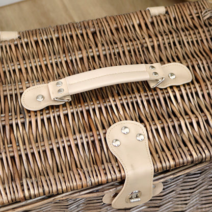 Skorter | Antique Wash Wicker Chest Hamper