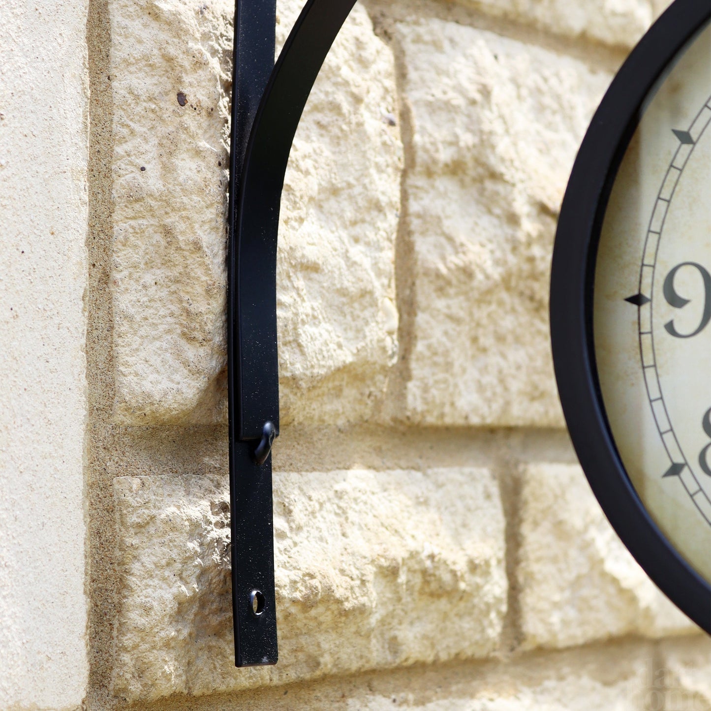 Skorter | Black Double Sided Railway Outdoor Clock