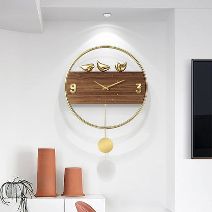 Skorter | Simple Light Luxury Wall Clock Creative Nordic Individual Clock