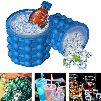 Skorter | 2-in-1 Ice Cube Container & Beverage Cooler for Small Freezers