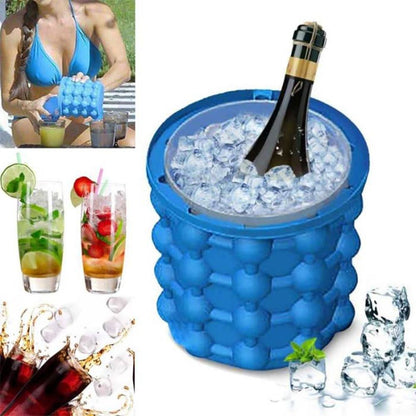 Skorter | 2-in-1 Ice Cube Container & Beverage Cooler for Small Freezers