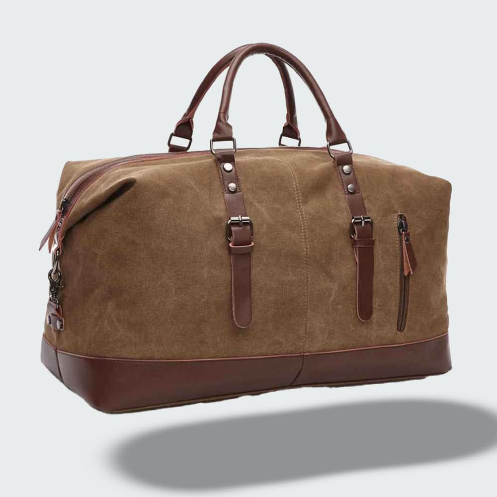 Skorter | Icon Canvas & Leather Travel Duffle Bag – 54cm