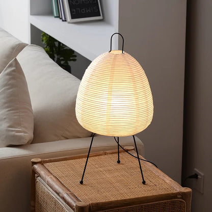 Skorter | Japanese Rice Paper Lantern Led Table Lamp Living Room Bedroom Nightstand Study Hotel Cozy Home Art Creative Decor Stand Floor Lamp