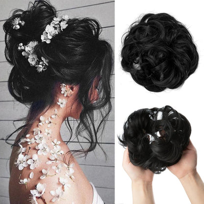 Skorter | Stylemaker Messy And Curly Elastic Hair Bun Scrunchy Hair Extensions (New)