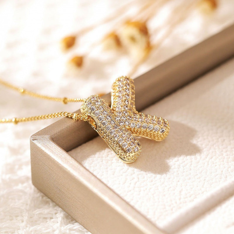 Skorter | Alphabet-Diamond-Pendant-Necklace