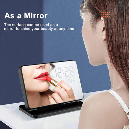 Skorter | 3-in-1 Quick Charge Station | Premium Wireless Fast Charging Docking Station with Alarm Clock | for Apple iPhone, Watch & AirPods