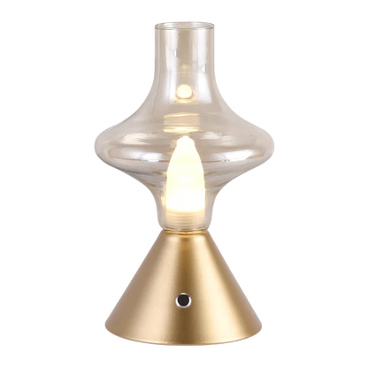 Skorter | RomanticGlow - Glass Table Lamp with Dimmable LED – Stylish Night Lamp