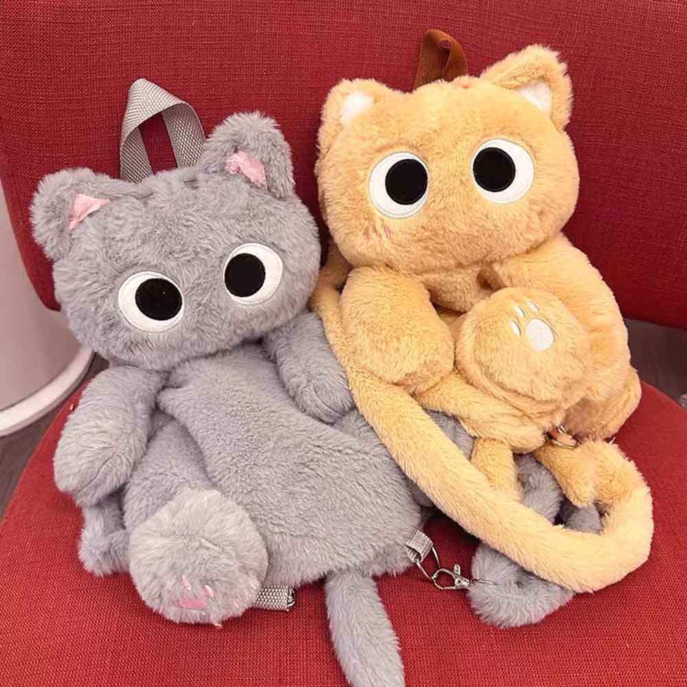 Skorter | Cute Cat Plush Backpack
