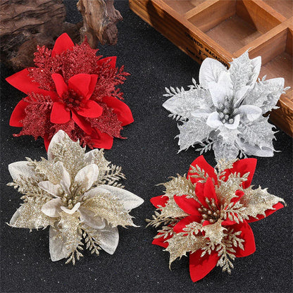 Skorter | Floravine Christmas Flowers – Luxury Artificial Flowers in Red, Pink and Gold for Party Decoration