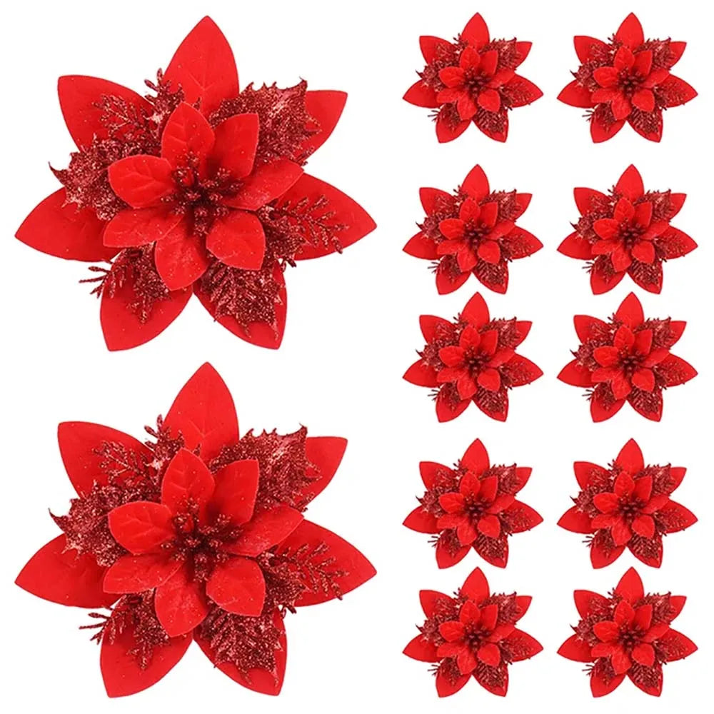 Skorter | Floravine Christmas Flowers – Luxury Artificial Flowers in Red, Pink and Gold for Party Decoration