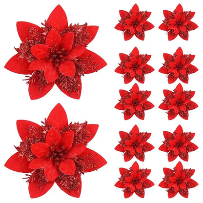 Skorter | Floravine Christmas Flowers – Luxury Artificial Flowers in Red, Pink and Gold for Party Decoration