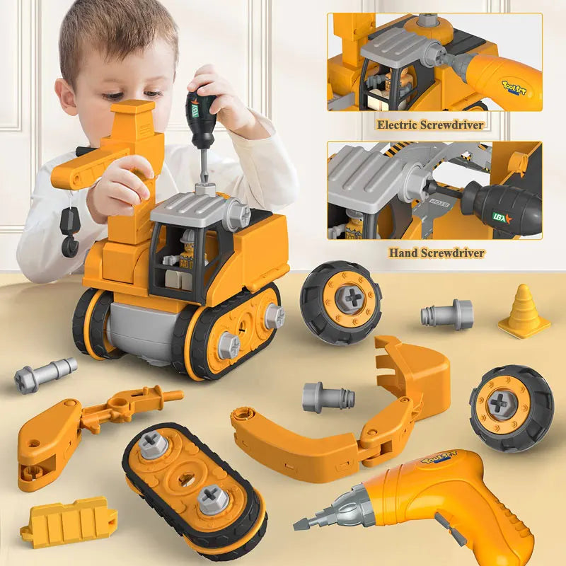 Skorter | Constructo Build & Play Vehicle Set – Educational Construction Toy for Kids (120+ Pieces)