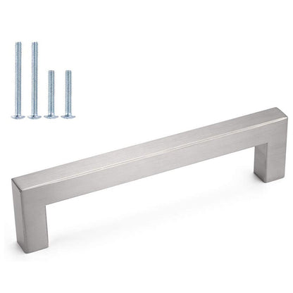 Skorter | Kitchen cabinet pulls brushed nickel stainless steel cabinet handles