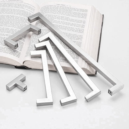 Skorter | Kitchen cabinet pulls brushed nickel stainless steel cabinet handles