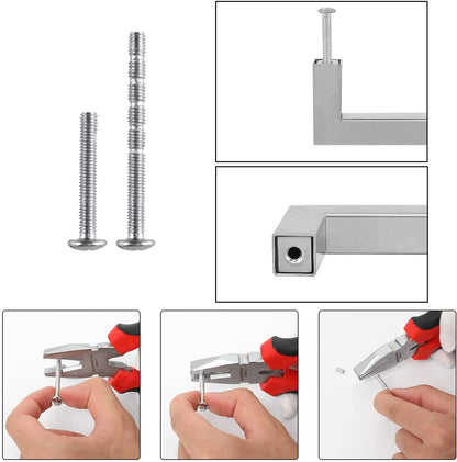 Skorter | Kitchen cabinet pulls brushed nickel stainless steel cabinet handles