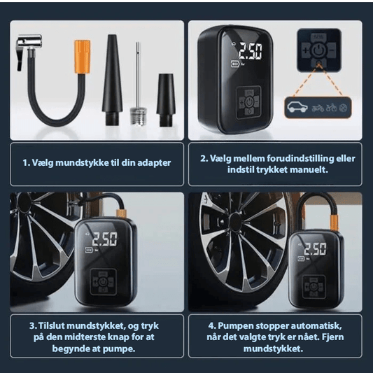 Skorter | Compact electric air pump for tires, balls & mattresses