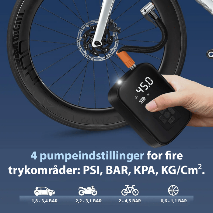 Skorter | Compact electric air pump for tires, balls & mattresses