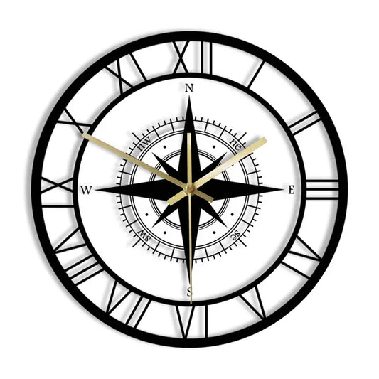 Skorter | DirectionalChart - Nautical Compass Wall Clock