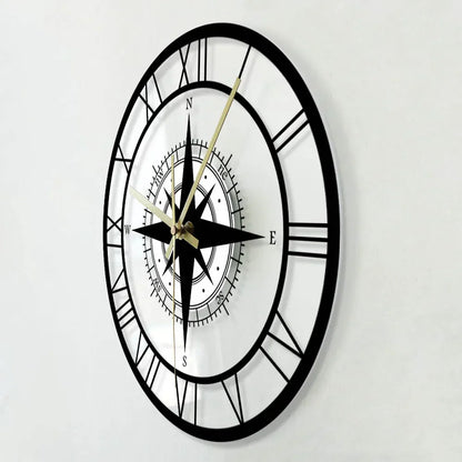 Skorter | DirectionalChart - Nautical Compass Wall Clock