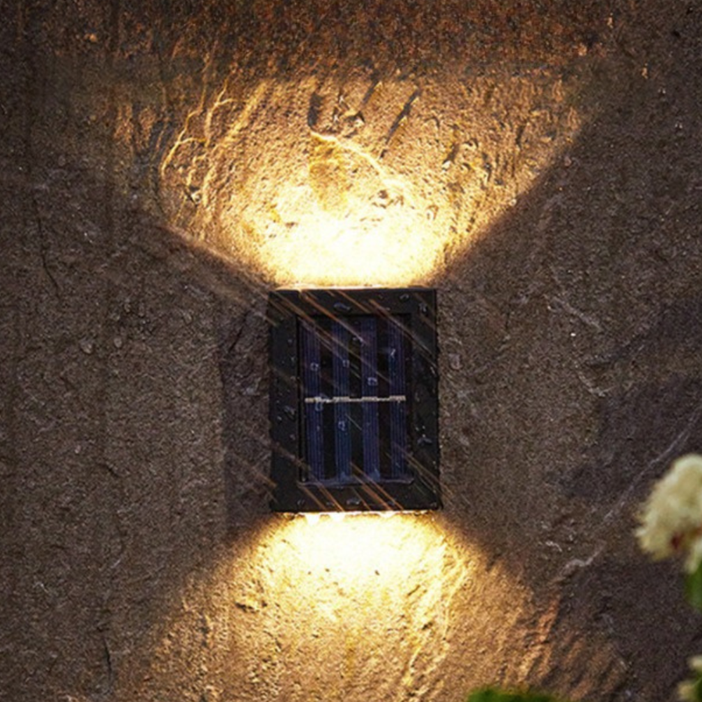 Skorter | Wireless LED Solar Wall Lights Deluxe | Efficient and Cost-Saving Outdoor Lighting