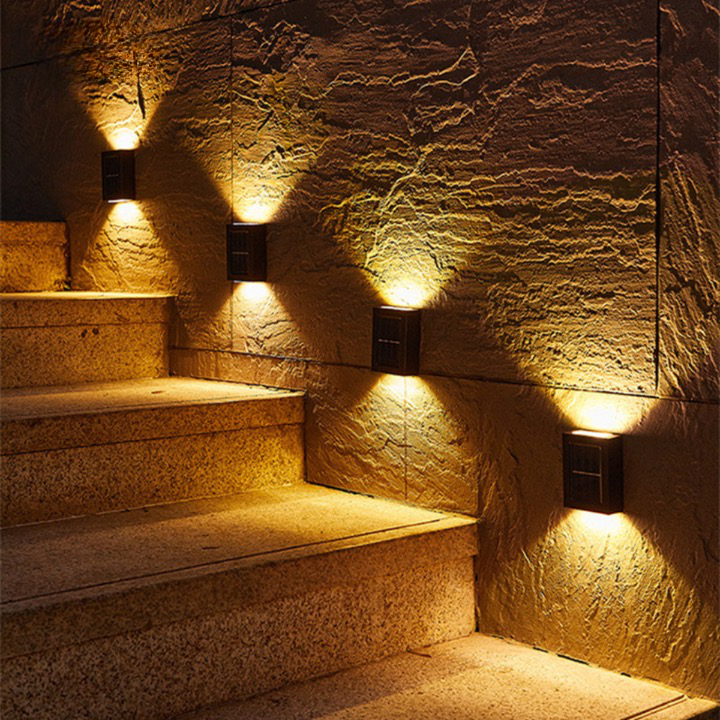 Skorter | Wireless LED Solar Wall Lights - Outdoor Garden Lighting for Pathways & Patios, Energy-Efficient & Weather-Resistant
