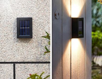 Skorter | Wireless LED Solar Wall Lights Deluxe | Efficient and Cost-Saving Outdoor Lighting