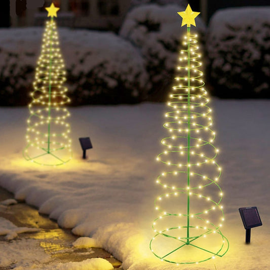 Skorter | SolarGlow Christmas Tree – Wireless LED Outdoor Lighting powered by Solar Energy