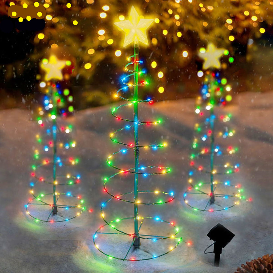 Skorter | SolarGlow Christmas Tree – Wireless LED Outdoor Lighting powered by Solar Energy