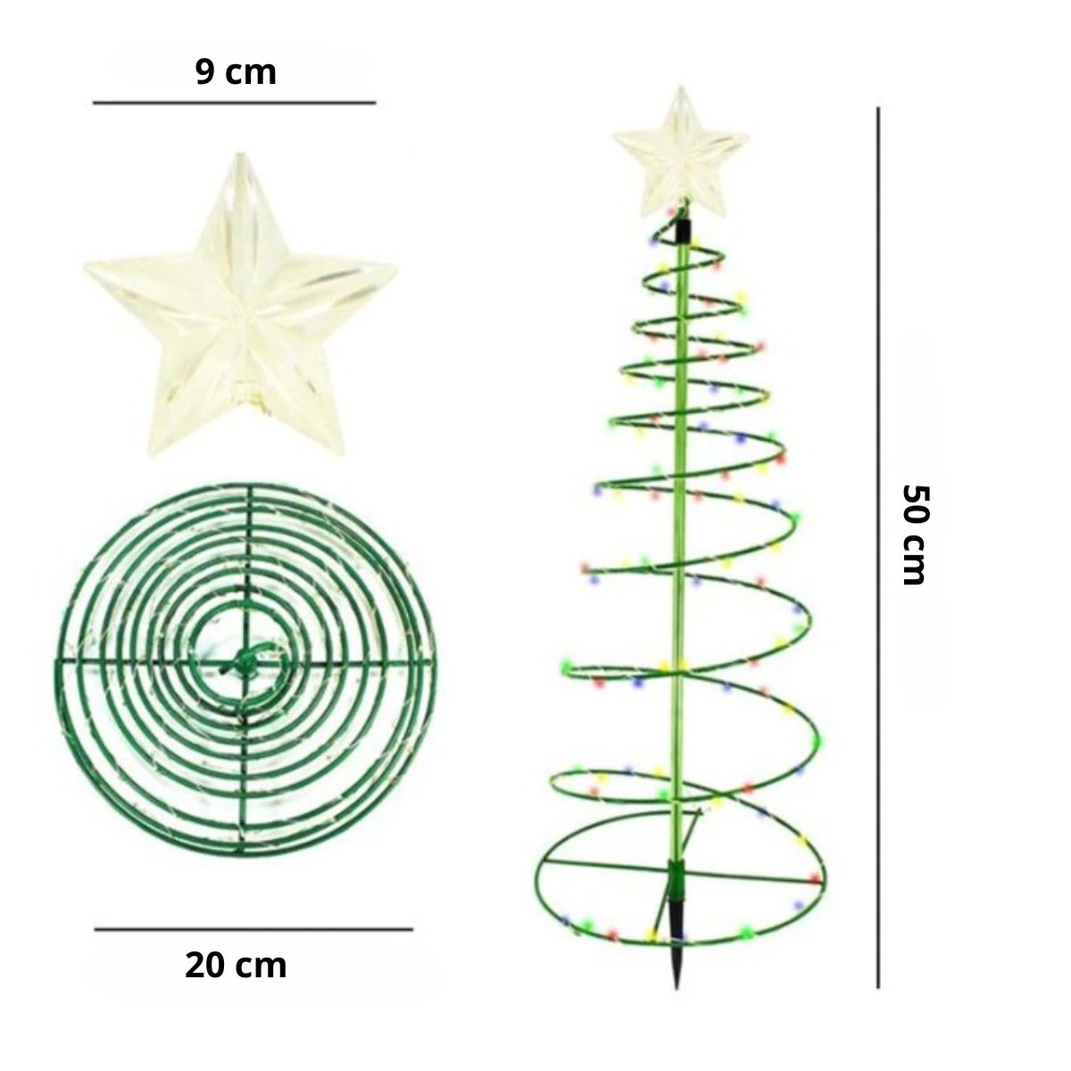 Skorter | SolarGlow Christmas Tree – Wireless LED Outdoor Lighting powered by Solar Energy