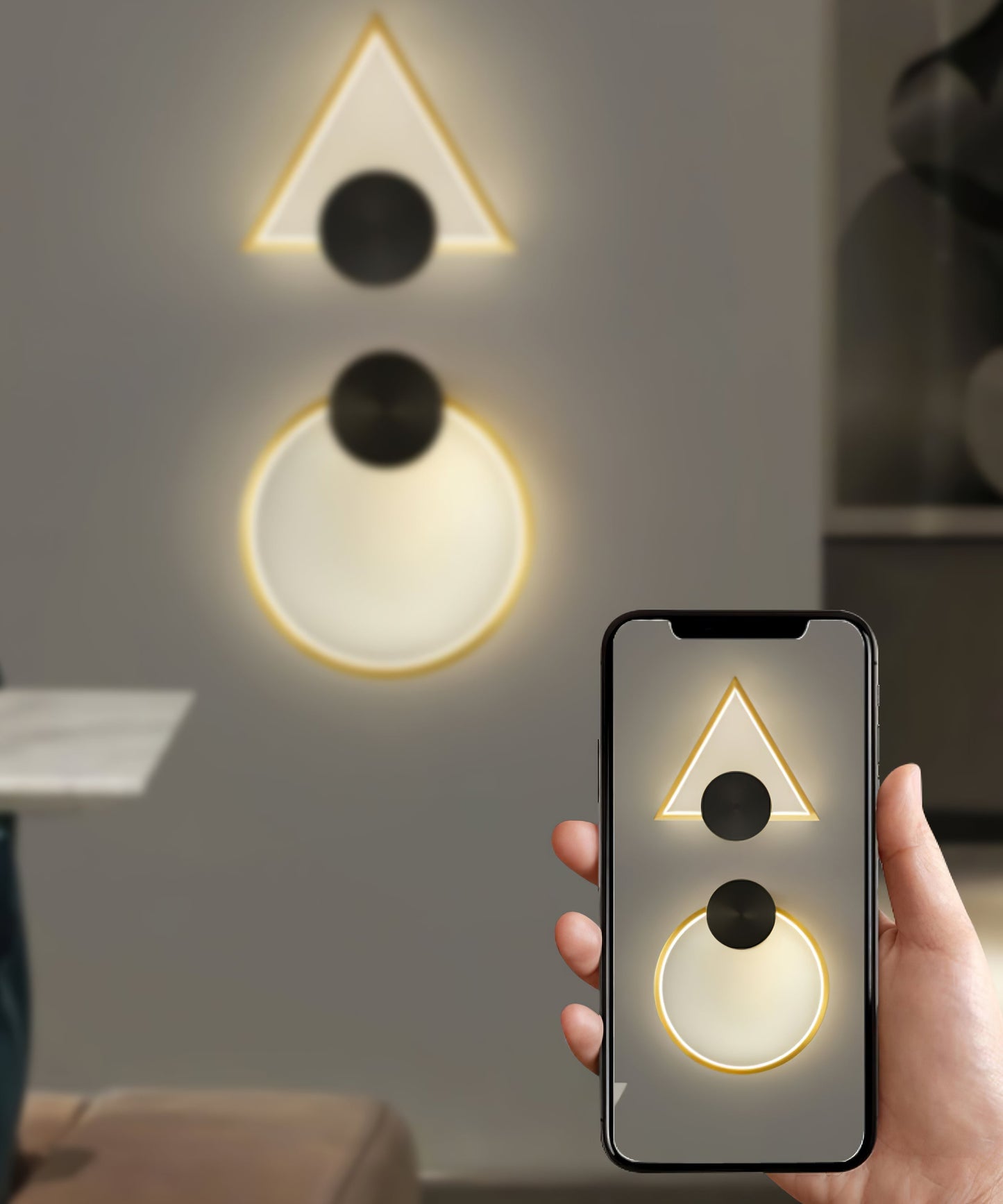 Skorter | GeoLight – Sleek Geometric Wall Lamp for Contemporary Spaces