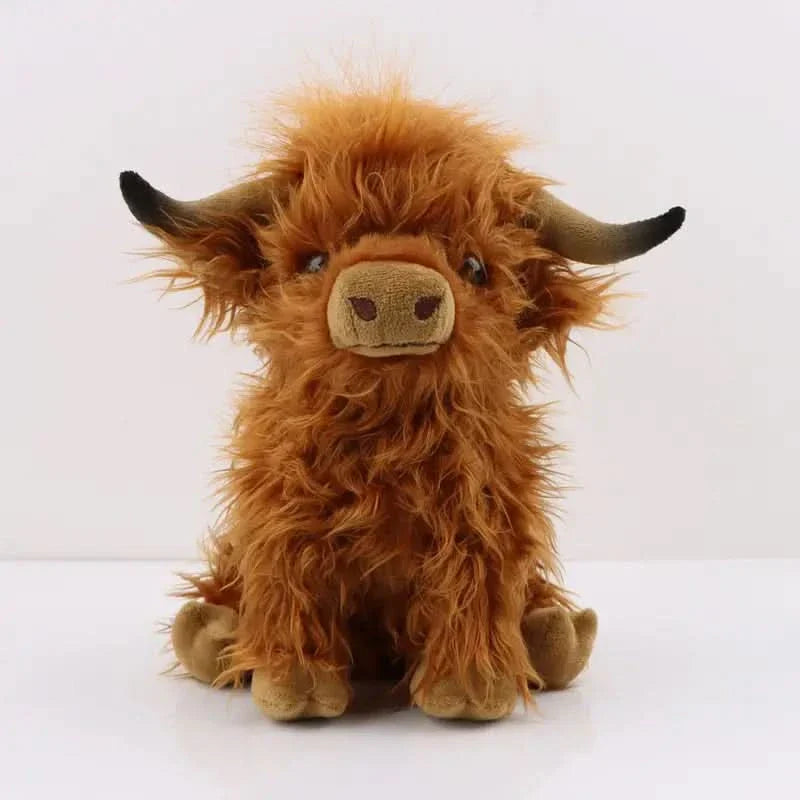 Skorter | CUDDLY HIGHLAND COW – Plush Highland Cow for Security, Comfort & Stylish Decoration