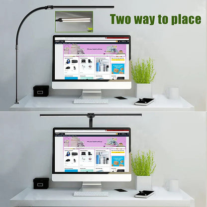 Skorter | DeskLight - Modern Dual-Head LED Desk Lamp, Stylish Office Lighting
