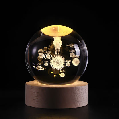 Skorter | SolarSphere – Crystal Solar System with LED Lighting | Educational & Decorative Gift