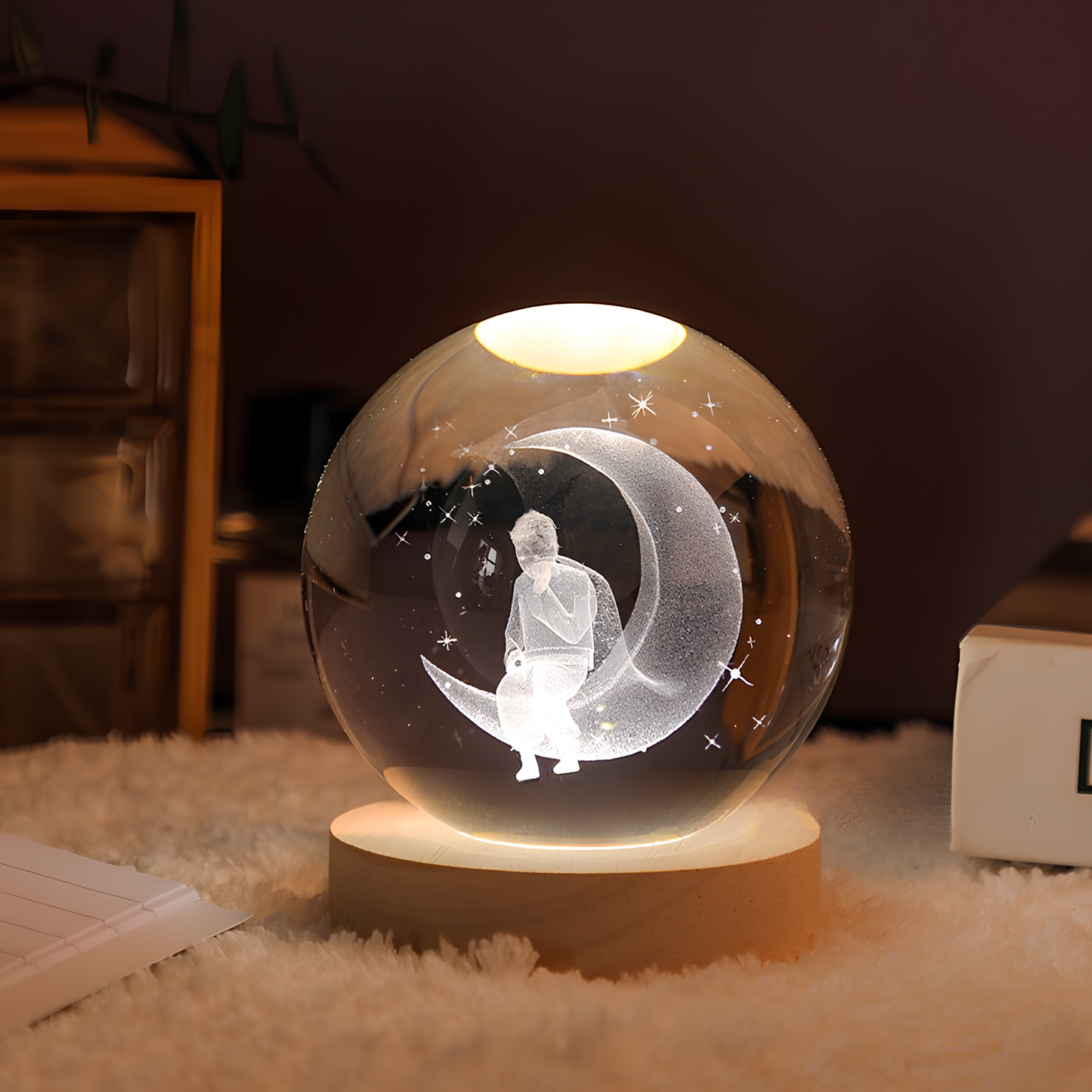 Skorter | Luminous Crystal Ball LED Night Light Decor