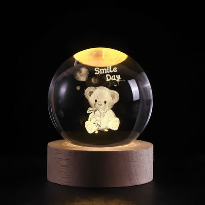 Skorter | Luminous Crystal Ball LED Night Light Decor