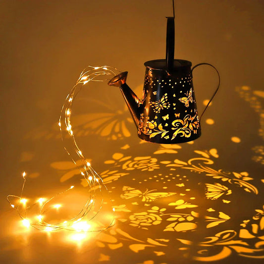 Skorter | LumiCan - Solar Watering Can Lamp with Adventure Lighting and Projection – Magical Garden Lighting